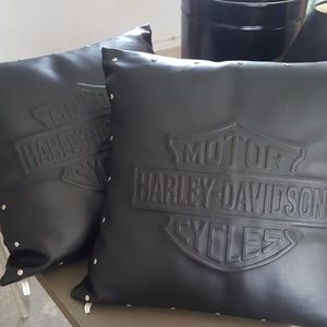 harley davidson throw pillows